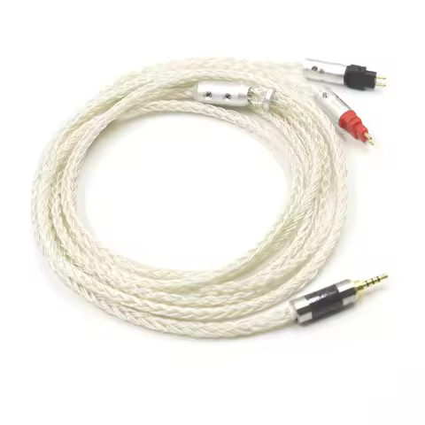3.5 mm 2.5mm XLR 4.4 16 Core Silver Plated Earphone Cable For Sennheiser hd xx x HD580 HD600 HD650 H