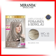 Miranda Rose Purple + Ash Blonde + Bleaching 30ml BPOM Cat Rambut Pewarna Rambut Permanen Cat Rambut