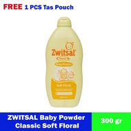 Zwitsal Baby Powder Classic Soft Floral 300 gr Bedak Bayi