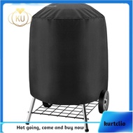 [kurtclio.sg]BBQ Grill Cover 210D Grill Cover for Weber Charcoal Kettle, Waterproof Black Smoker Cover Round Grill Covers Gas Outdoor