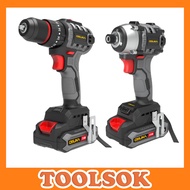 OSUKA ชุดสว่าน-ไขควงกระแทกไร้สายไร้แปรงถ่าน 20V OCK152-D2