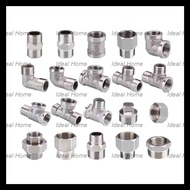 IH:304 Stainless Steel 20mm(1/2)25mm-(3/4)Male/Female Water Pipe Fittings