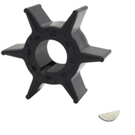 6H4-44352 Water Pump Impeller & Key for Yamaha 25 30 40 50 HP 2-Str Outboard 6H4-44352-02 6H4-44352-