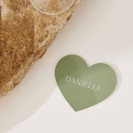 Customise Heart Birthday Place Card