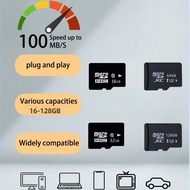 การ์ด TF 16GB/32GB/64GB/128GB, การ์ดจัดเก็บวีดีโอสำหรับกล้องวงจรปิดและกล้องติดรถยนต์, การ์ดหน่วยความ