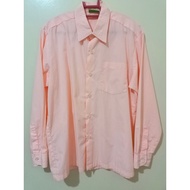 Pre-Loved Baju Kemeja Sekolah Wanita Perempuan (Peach/ Putih)