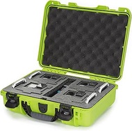 Nanuk 910 Waterproof Hard Case with Foam Insert for Four GoPro Hero 9 &amp; 10 - Lime