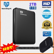 Ổ Cứng di động WD ELEMENTS 1TB -2TB bảo hành 2 năm+ Tặng túi chống sốc