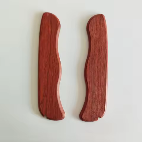 NEW 1 Pair Natural Wood Knife Handle Scales FOR 111MM Victorinox Swiss Army Knives Liner Lock MW4DE 