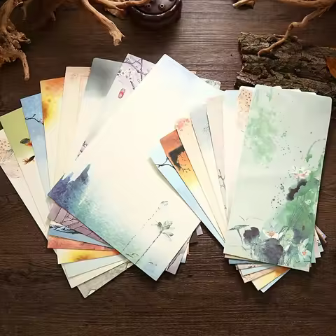 Chinese Style Letter Paper & Envelope Set – Vintage Romantic Love Letter Writing Kit, Elegant Statio