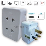SUM 4 Way 2 Pin Multi Travel Adapter Socket Plug