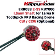 Happymodel EX1103S 7000KV 2-3S 1.5mm Shaft Brushless Motor For Larva X Toothpick FPV Racing Drone EX
