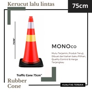 Traffic Cone 75cm Safety Cone Traffic Rubber Cone Base Black