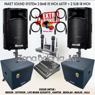 Paket Sound System Outdoor BMB 15 Inch Aktif 2 Subwoofer 18 Inch SET1