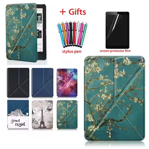 AFesar Case for Kobo Nia N306 Ereader 2020 Cover For Kobo Nia Book Style Protective Cases+Stylus+Scr