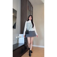 BD26-001 Rinie Set Lace Shirt + Spaghetti Strap