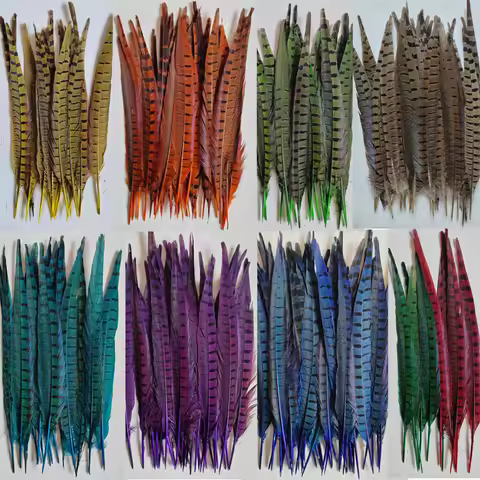10Pieces -12-14" 30-35cm Dyed Over Natural Ringneck Pheasant Tail Feathers,8colours Available,