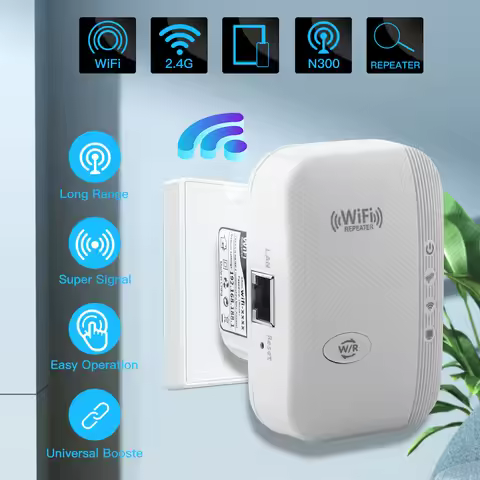 New 300Mbps Wireless WiFi Repeater W9533 2.4Ghz AP Router WiFi Extender Amplifier Booster WPS Long R
