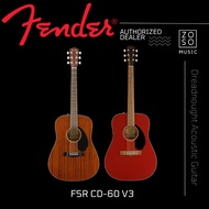 Fender FSR CD-60 V3 Dreadnought Acoustic Guitar - All-Mahogany / Cherry