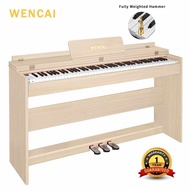 WENCAI  Digital Piano 88 Keys Upright Fully Weighted  Electric Pianos Wooden Classic 88 Keys Hammer 