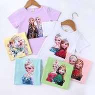 🛑LIVE VOUCHER📶LED Shirt FROZEN Kids Tales t-shirt berlampu new design 2020 girl clothing trendy baju