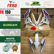 RAPIDO Coverset VOGE FR150 Gundam White Putih Body Cover Sticker Tanam Stripe Tanam
