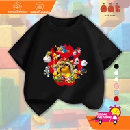 COD Baju Budak Lelaki Super Mario Bowser Cotton 100 Top Kid Premium Crew Neck T-Shirt 2-12T