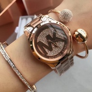 Original mk5853 ladies diamond quartz watch