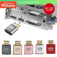 [Shopee Choice] VGA Virtual Display Adapter HDMI Dummy Emulator HDMI-Compatible Virtual Display 4k D