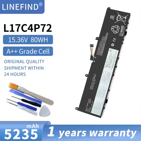 L17C4P72 L17M4P72 Laptop Battery For Lenovo ThinkPad X1 Extreme Gen 1 2 For ThinkPad P1 1st 2nd Gen 