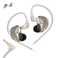 GK-Kunten pro High-End in-Ear Earphones Headset Dynamic Driver Headphones Detachable Cable Headests 