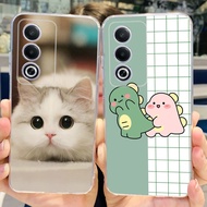 Oppo A3 Pro 5G CPH2665 Case Transparent Aesthetic Fashion Cute Cat Soft TPU Phone Case Oppo A3 Pro 5