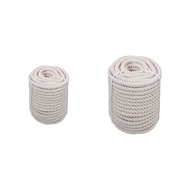[Finevips1] Natural Cotton Rope Strong for Pet Toys Rope Basket Tug of War
