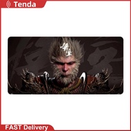 Black Myth WuKong Mouse Mat Keyboard Mat Large Keyboard Mouse Pad Non-Slip Desk Protecor Mat for Hom