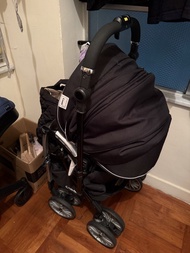 Combi Stroller Black Umbretta 4CAS