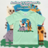 Animal Children's T-Shirt/ Children's Animal Picture T-Shirt Cotton Combed 30s