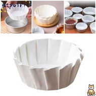 ESPOIR 50Pcs Baking Papers, 4/6/8inch Kitchen Use Basques Cake Paper,  Cake Wrap Foldless Disposable