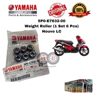 YAMAHA WEIGHT ROLLER 1 SET NOUVO LC / EGO LC ORIGINAL (5P0-E7632-00 / 44D-E7632-00)- Pulley Roller E