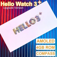 Hello Watch 3+ Smart Watch Amoled Hello Watch 3 Upgrade Series 9 2.04 inch NFC 4GB RAM reloj IWO 202