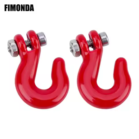 Metal Winch Hook Trailer Hook Rope for 1/10 Scale RC Car SCX10 TRX4 D90 TF2 CC01 YK Tamiya LCG Chass