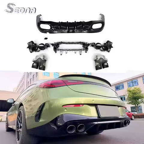 Diffuser with Tail Pipe For Mercedes Benz CLE-Class CLE260 CLE300 C236 2024-2025 modified new style 