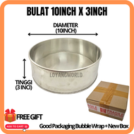 Loyang Bulat Loyang Petak 5 6 7 8 9 inci loyang empat segi loyang 8inci loyang 6inci loyang segi emp
