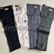 HIJAU HITAM Gjxm5051 9.9 BRANDS FESTIVAL Dickies Long Cargo Pants Men Boys Black Gray army Green cream Quality