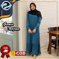 Baju Muslim Wanita Polos Original Najmiah Maxi Terbaru 2021