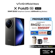 [New Foldable Phone] vivo X Fold5 32GB*(16GB+16GB)RAM +512GB ROM 217g Ultra-Light 6000mAh 50MP ZEISS