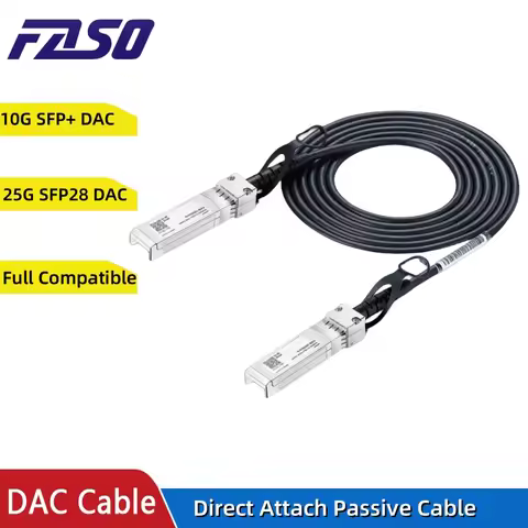 25Gb SFP28 DAC Cable 10G SFP+ Passive Direct Attach Copper Twinax DAC Cables 0.5-10m For Cisco/Mikro