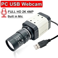 2025 Bergaya 2k Hd Penuh Pc Komputer Riba Kamera Web Dengan Mikrofon 30fps Kamera Usb 4mp Dengan 2.8