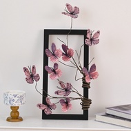 3D Simulation 5-Head Dead Branch Three-Dimensional Butterfly Simulation Flower Photo Frame Desktop D