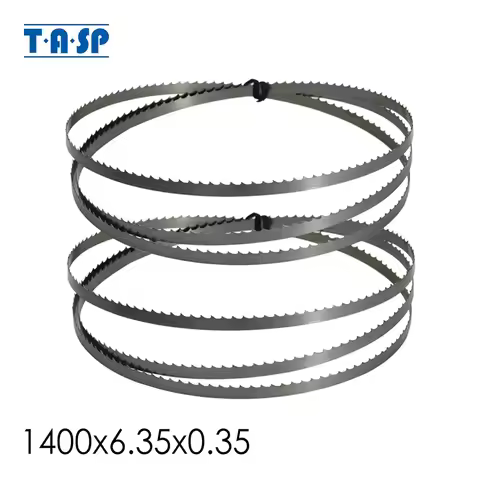 TASP 2pcs 1400mm Band Saw Blade 1400x6.35x0.35mm Woodworking Bandsaw Tools for 8'' Draper Scheppach 