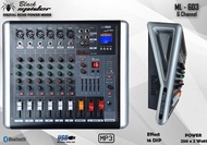 HOT DEALS POWER MIXER BLACK SPIDER 6 CHANNEL BS ML-603 READY STOCK